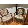 Thumb pair of petit point chairs