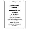 Thumb gymnastics and arts and crafts class ad