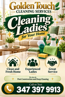 Large golden touch cleaning services