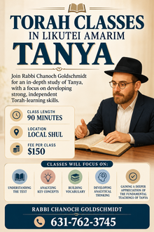 Large torah classes a tanya study guide
