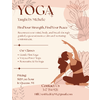 Thumb brown and beige organic peaceful studio classes yoga flyer